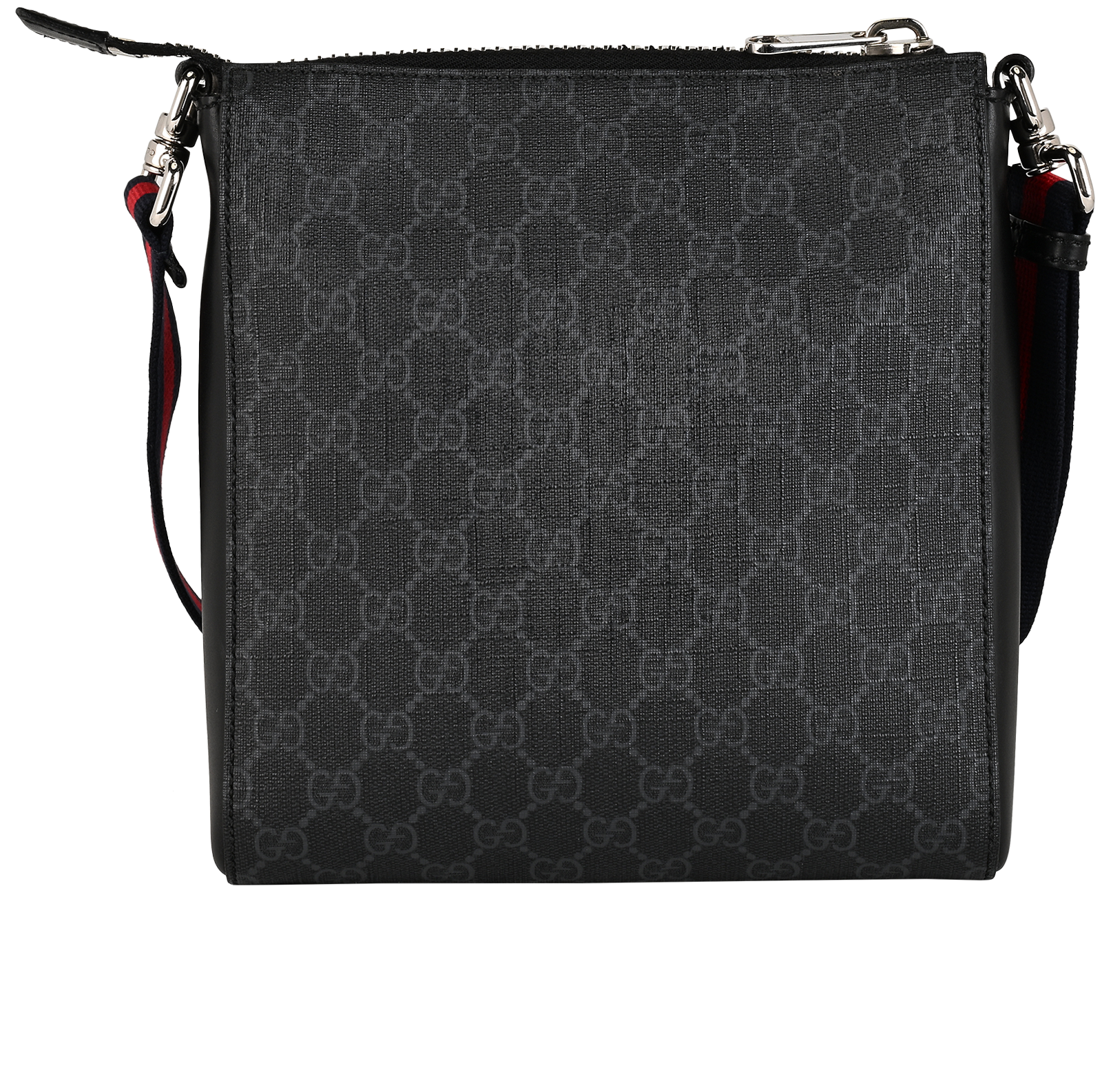 GG Supreme Messenger, &pound;450, Handbags, Black, Canvas, Back view